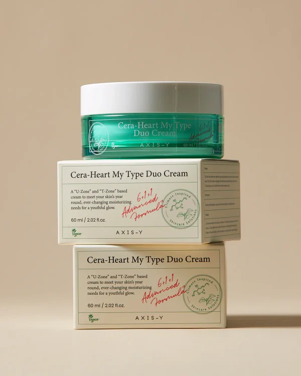 Двойной крем для комбинированной кожи AXIS-Y — Cera-Heart My Type Duo Cream — изображение 3