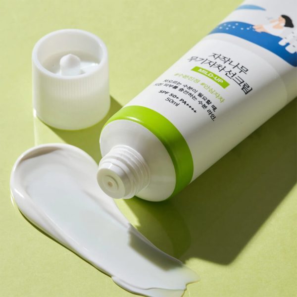 Физический солнцезащитный крем Round Lab — Birch Juice Mild-Up Sunscreen — изображение 2