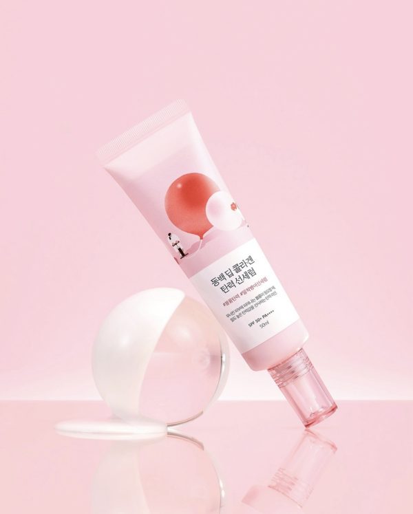 Увлажняющий солнцезащитный серум Round Lab — Camellia Collagen Sun Serum — изображение 3
