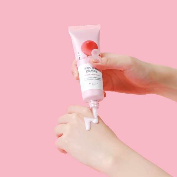 Увлажняющий солнцезащитный серум Round Lab — Camellia Collagen Sun Serum — изображение 2