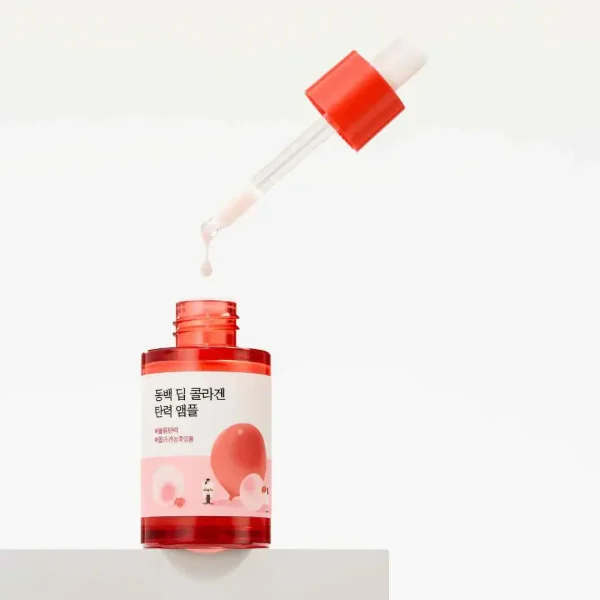 Концентрированная антивозрастная сыворотка Round Lab — Camellia Collagen Firming Ampoule — изображение 2