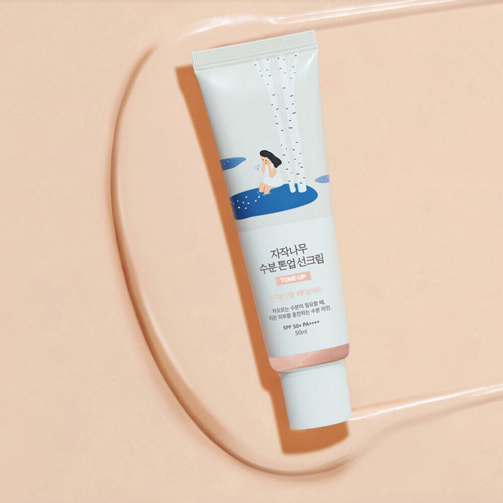 Тонирующий солнцезащитный крем Round Lab — Birch Juice Moisturizing Tone-Up Sunscreen SPF50+ PA++++ — изображение 5
